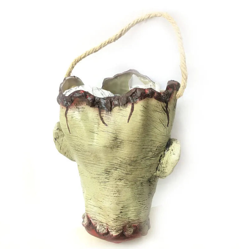 Halloween decorations tote bag, vinyl handbag with rope handles, 35-40cm height, 15-16cm width.