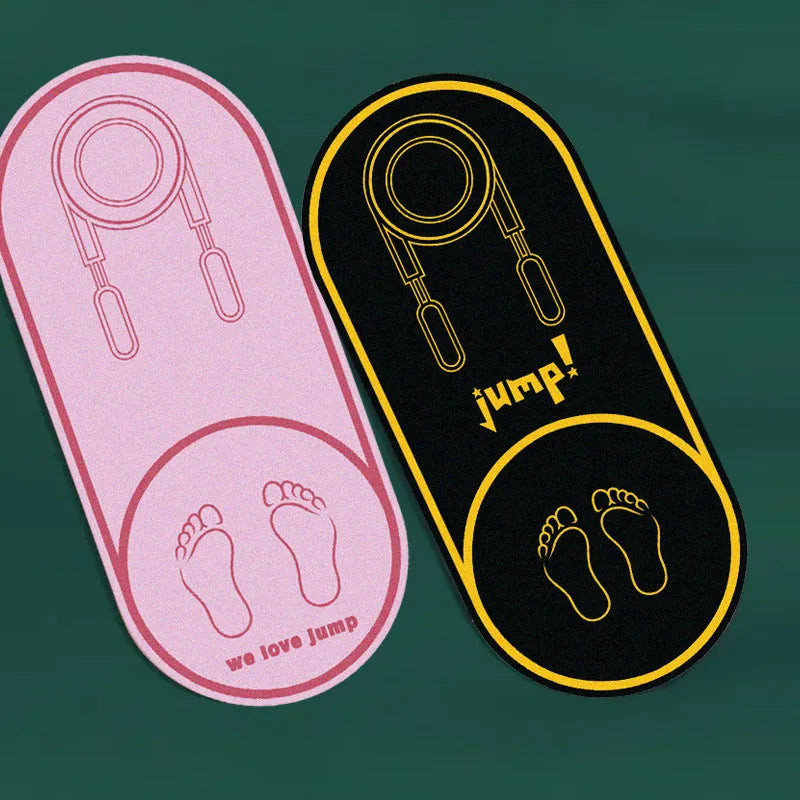 Faux leather yoga mat in black or pink, showing non-slip surface and 6mm thickness.
