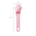 Pink silicone finger toothbrush for dogs and cats with soft nubby bristles.