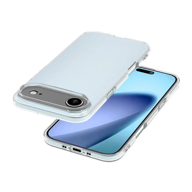 Transparent TPU anti-fall phone case with magnetic suction fits Apple iPhone 11 to 17 Pro Max