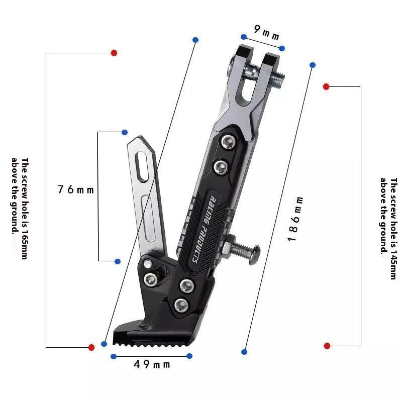Aluminium alloy foot brace for electric car motorcycle anti-fall protection baked paint finish multiple colours