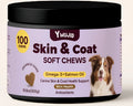 300g tin of pet fur supplement granules for dogs and cats to improve coat condition