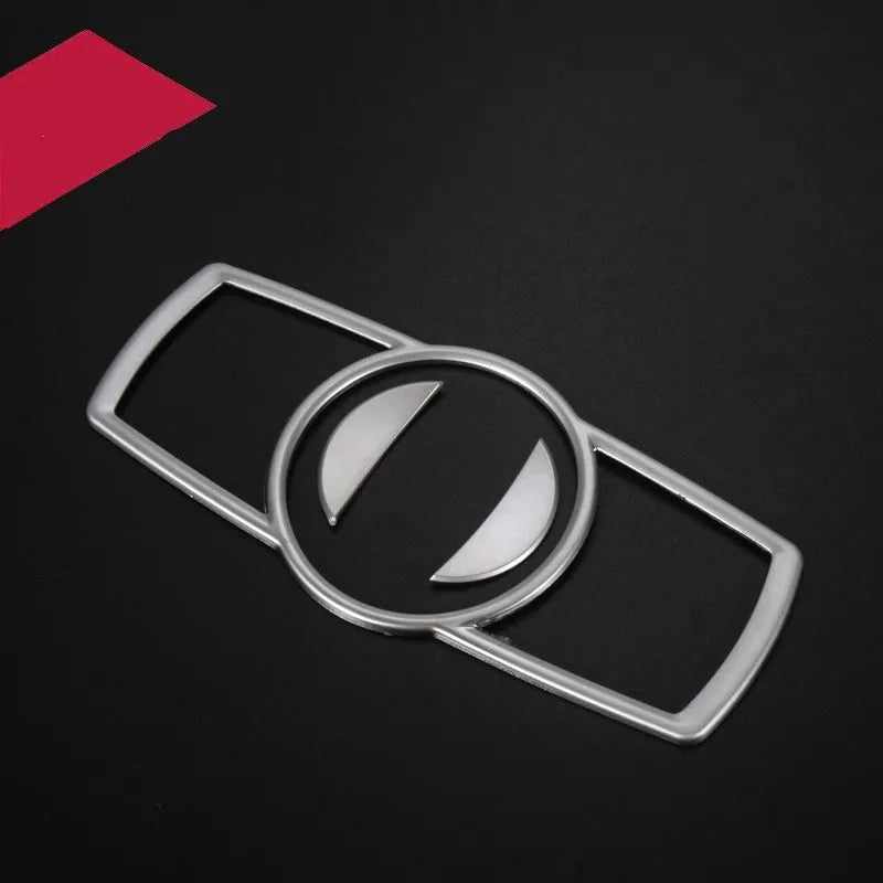 Silver ABS decorative trim sticker for BMW headlight switch frame on 5 Series 7 Series X3 X4 dashboard