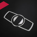 Silver ABS decorative trim sticker for BMW headlight switch frame on 5 Series 7 Series X3 X4 dashboard