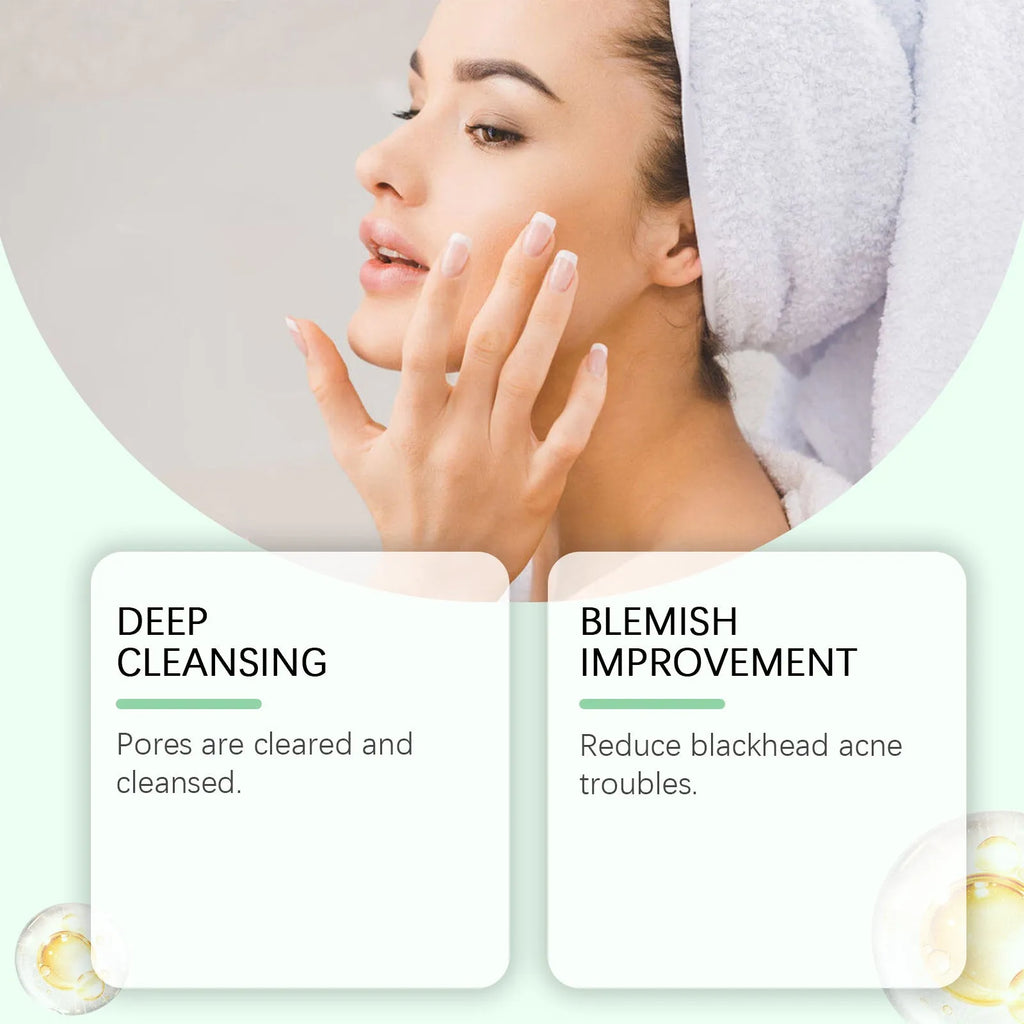 55g tube of bentonite clay facial mud mask with moxa leaf extract for acne and pore cleansing