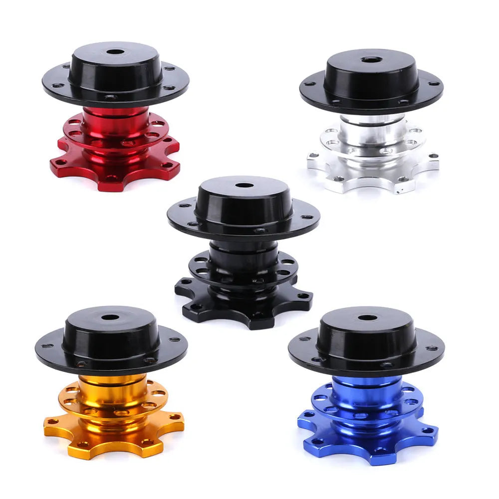 Car steering wheel quick release adapter device in five colour options for vehicle modification