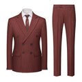 Men's slim fit two-button suit jacket and trousers in a dark grey colour for business formal wear.