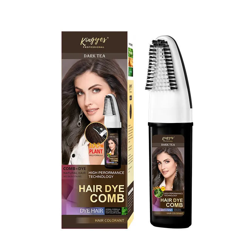 200ml tube of hair dye cream in brown, dark brown, or wine red colour.