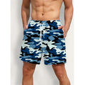 Men's polyester beach shorts in multiple colours with streetwear print design.