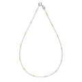 925 silver clavicle chain necklace with electroplated colour separation finish DY191358-S-Q-NA