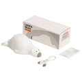 White bear-shaped silicone night light with 3 brightness levels, USB rechargeable, L21 x W10 x H7.5cm