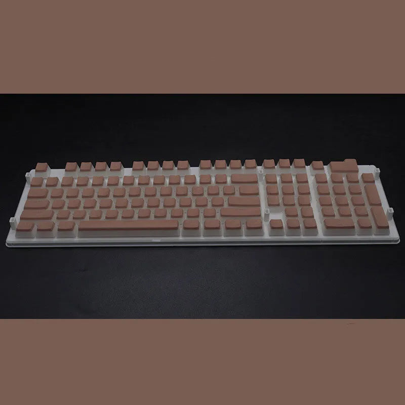 108-key pudding keycap set with transparent sides for mechanical keyboards in various colour options