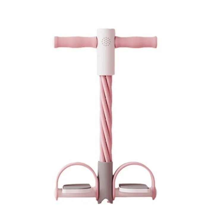 Household pedal chest expander GA with pulling rope, NBR foam and TPE material, blue colour option