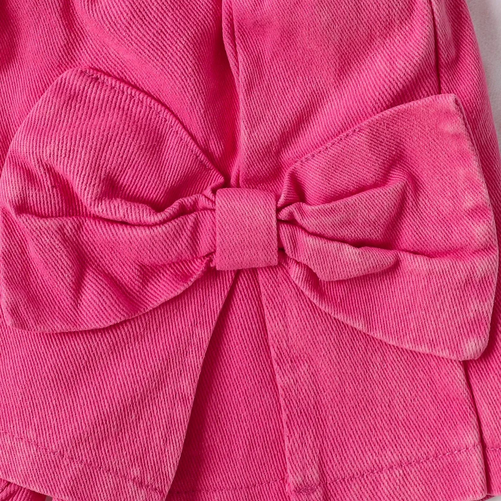 Blue cotton bow print sling pantskirt suit for girls, sleeveless pullover summer outfit