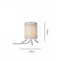 Nordic creative wrought iron bedside table lamp with layered design, platinum finish, and 250x350mm dimensions