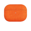 All-inclusive fabric PU cloth pattern protective cover for AirPods AirPods Pro and AirPods 3 in grey