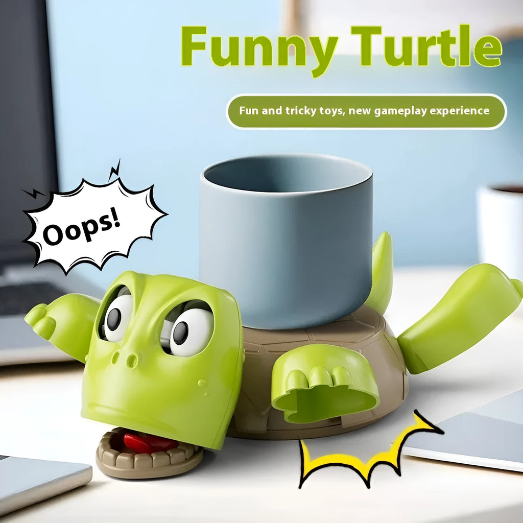 ABS plastic turtle-shaped coaster in light green colour for heat insulation