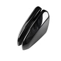 Carbon fibre rearview mirror shell sticker in black, 135mm x 305mm, for Honda Civic 10th generation
