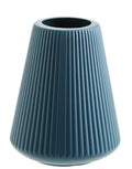 Colourful melamine plastic decorative vase measuring 16cm by 20cm in blue, green, pink and white options