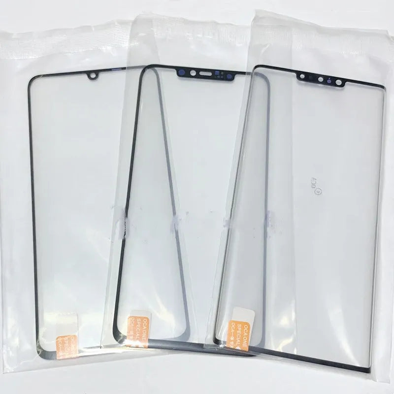 OnePlus 7 Pro replacement glass touch screen with OCA adhesive and manufacturer logo
