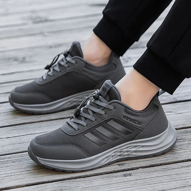 Men's and women's mesh mom shoes with elastic band and non-slip sole in multiple colours