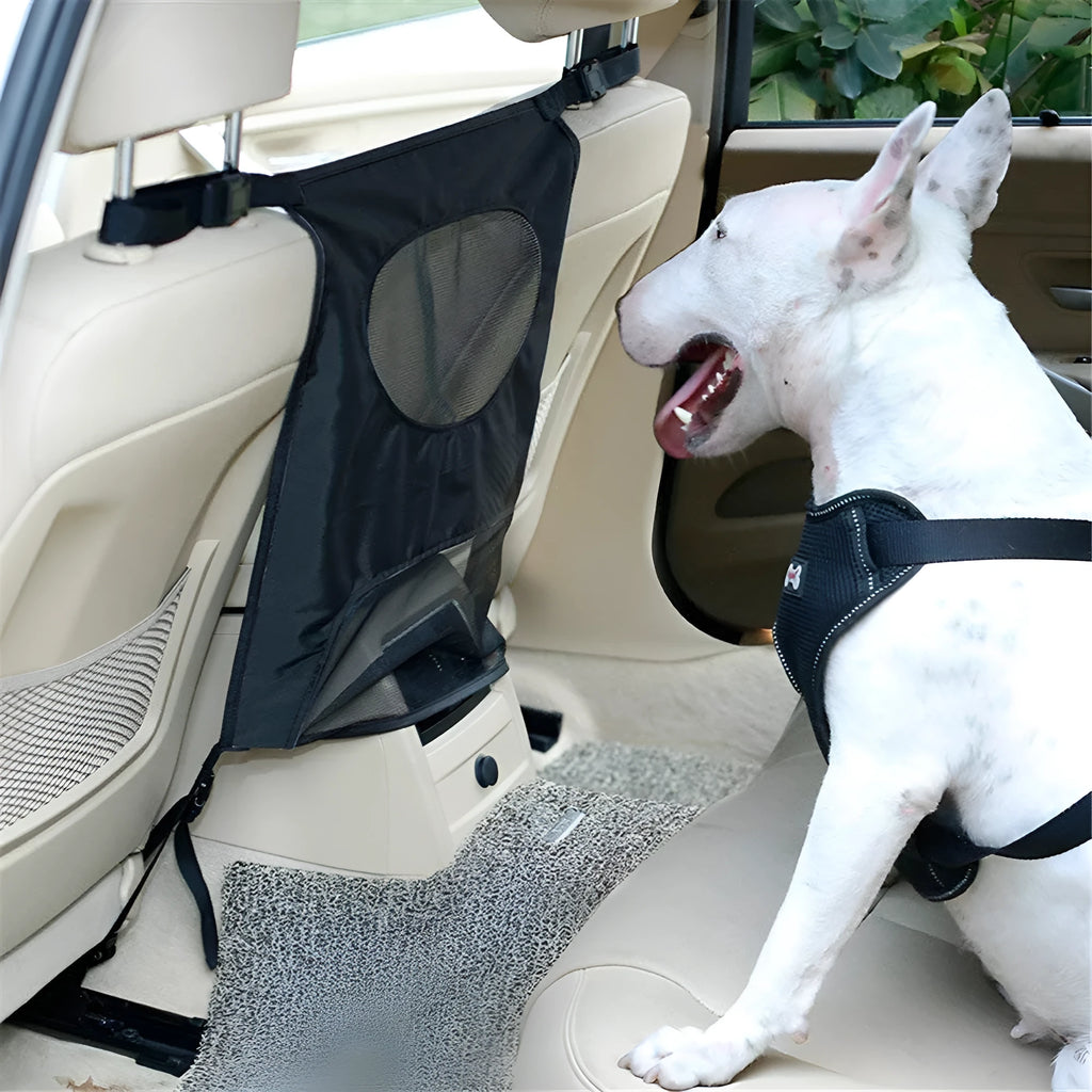 Pet car fence rear seat screen 54x49cm black barrier for dogs in car
