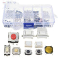 250-piece box of surface mount tactile switch buttons for PCB electronics assembly