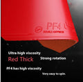 Fast Attack Sticky Classic-50 table tennis racket with red or black PF4-50 rubber options.