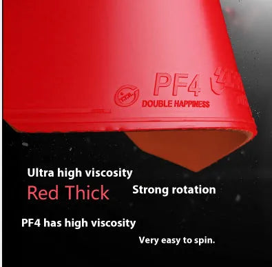 Fast Attack Sticky Classic-50 table tennis racket with red or black PF4-50 rubber options.