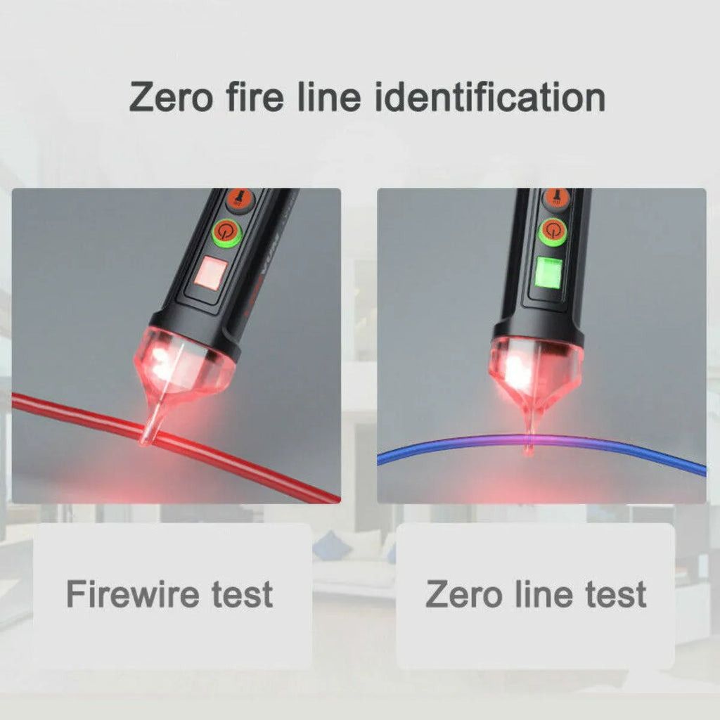Black intelligent checkpoint test pencil for electrical line detection with display screen