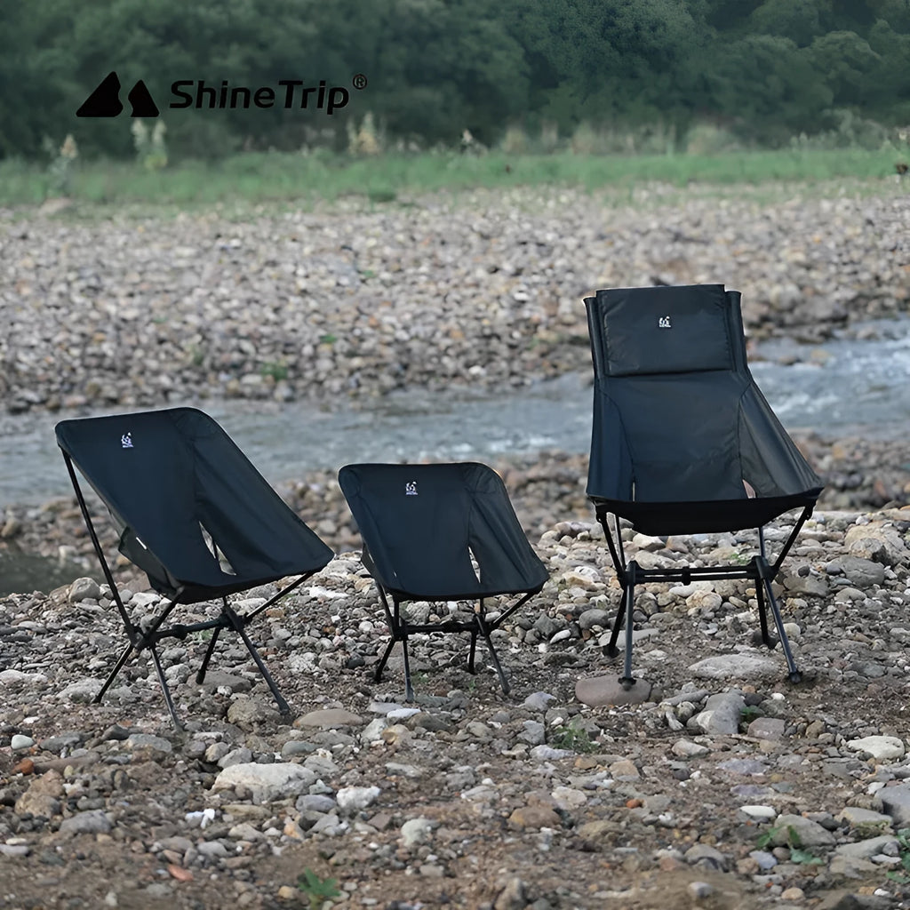 A foldable aluminium alloy Moon Chair with an Oxford cloth seat, shown in Army Green colour.