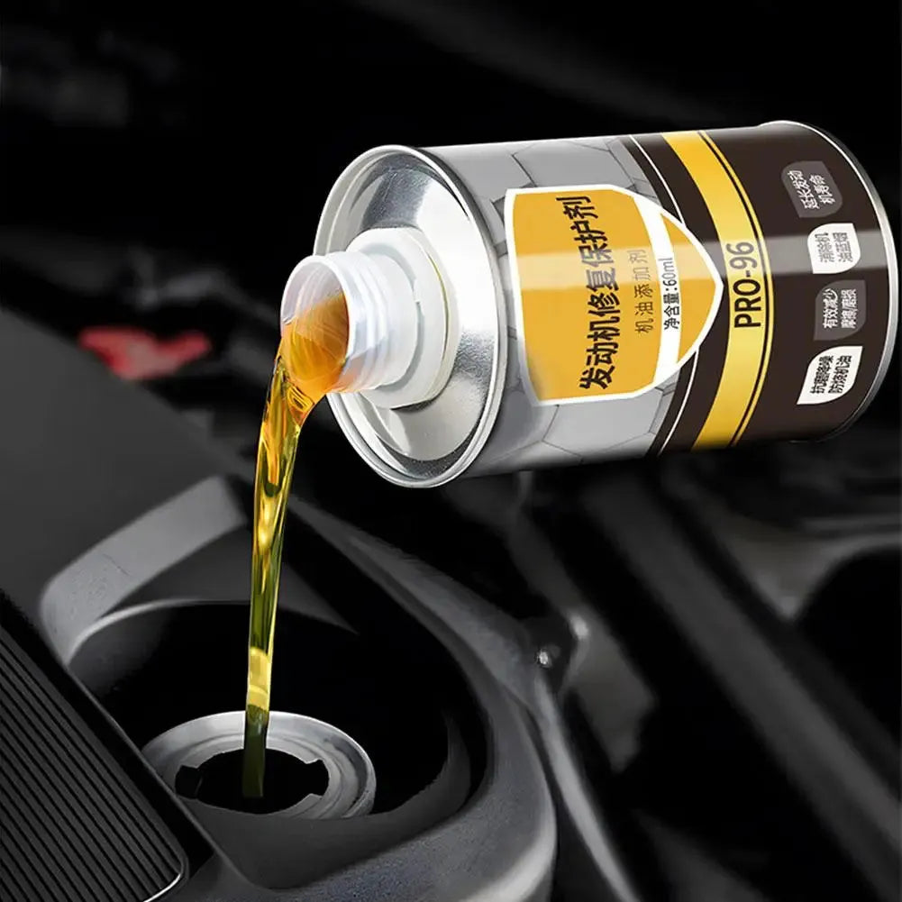 60ml engine oil anti-wear additive in white packaging for petrol and diesel engines