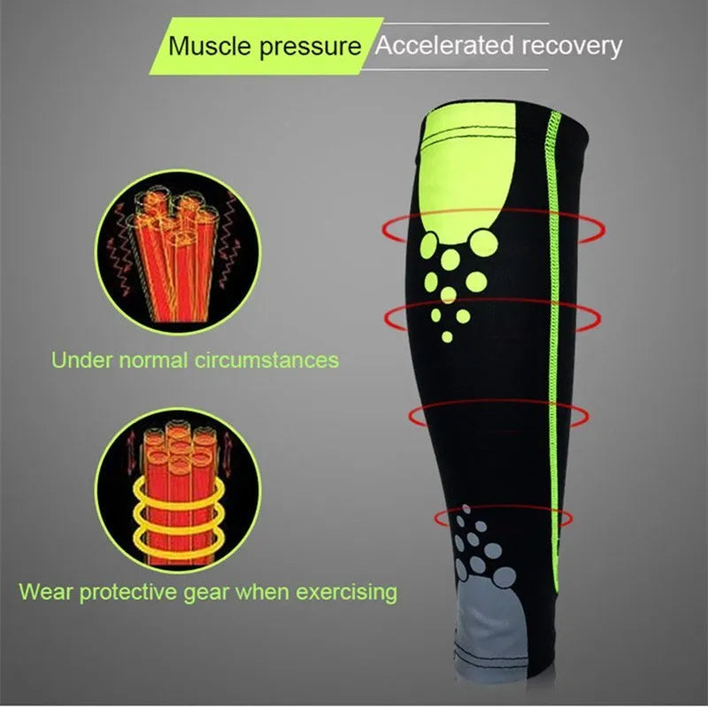 Knitted polyester Lycra calf support sleeve, 29-31cm, in seven colours and sizes M, L and XL