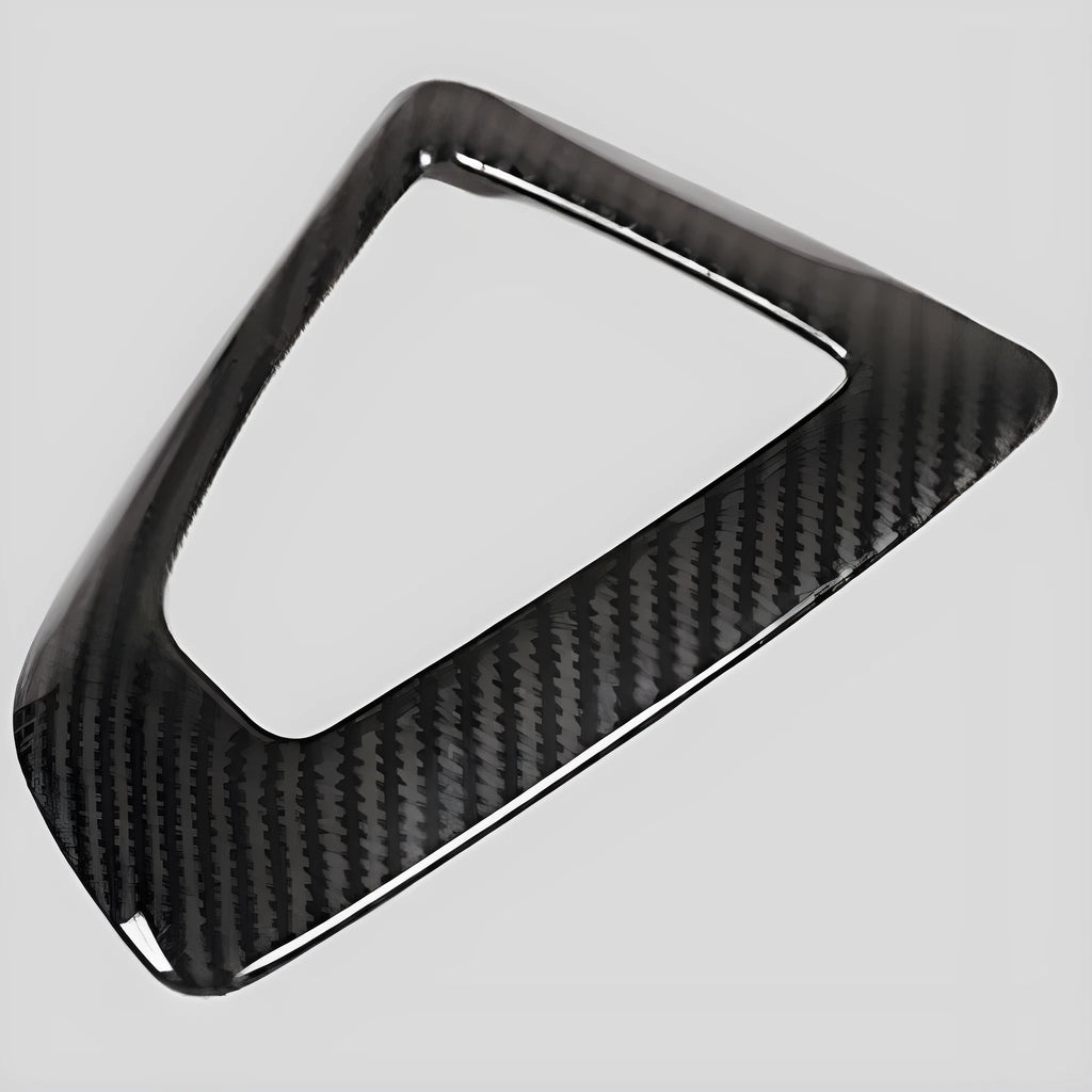 BMW gear base frame dashboard accessory with carbon fibre pattern for 1 2 3 4 Series