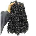 Front lace wig made of real human hair in pissy 06 colour, showing natural style.