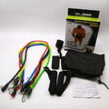 Multi-functional door sports 11-piece set with a combination pulling rope for home fitness training.