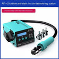 RF4H2 digital display hot air gun with three nozzle attachments and sleep handle rack