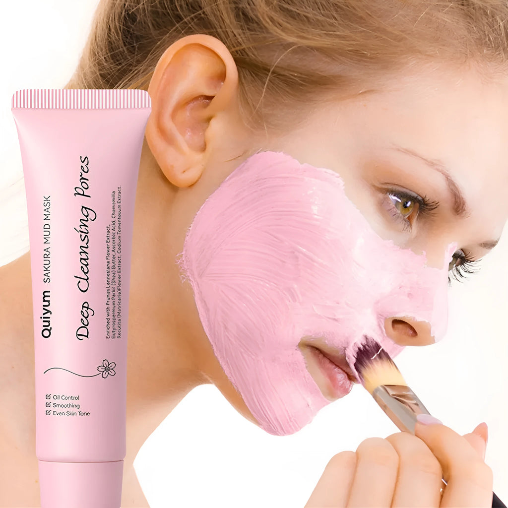 30g tube of cherry blossom mud facial mask for cleansing and moisturising
