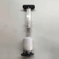 Stainless steel meat tenderizer and marinade injector syringe with PP and ABS shell, 22.5cm height, 6.7cm diameter
