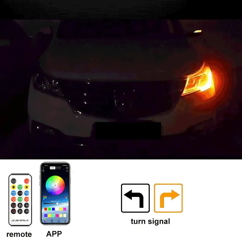 Flexible PVC LED light strip for automotive engine cover installation in various lengths and colours.