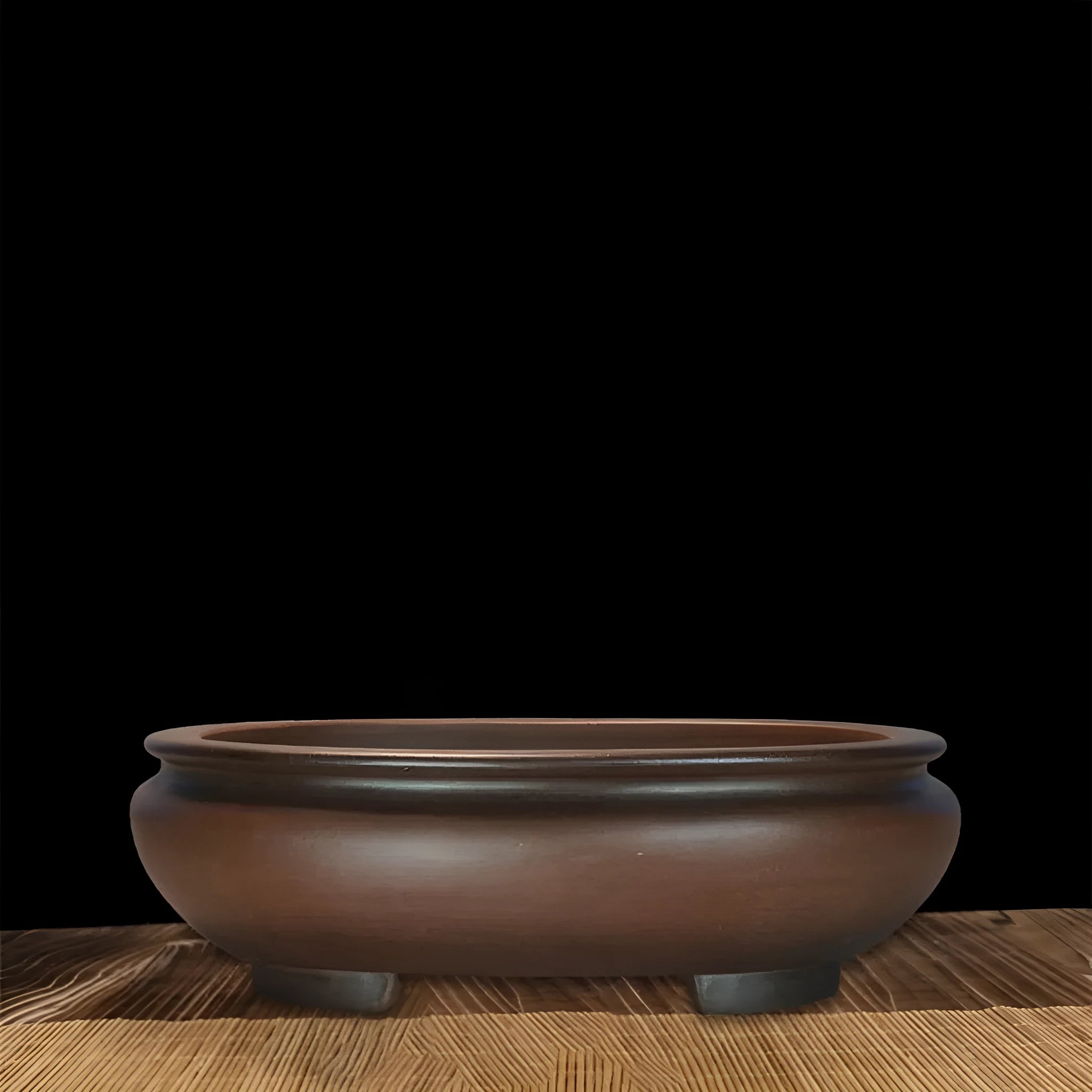 Purple clay classical handcrafted desktop flowerpot 58cm for indoor gardening