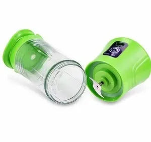 USB rechargeable handheld fruit juicer and smoothie maker with 400ml blue cup