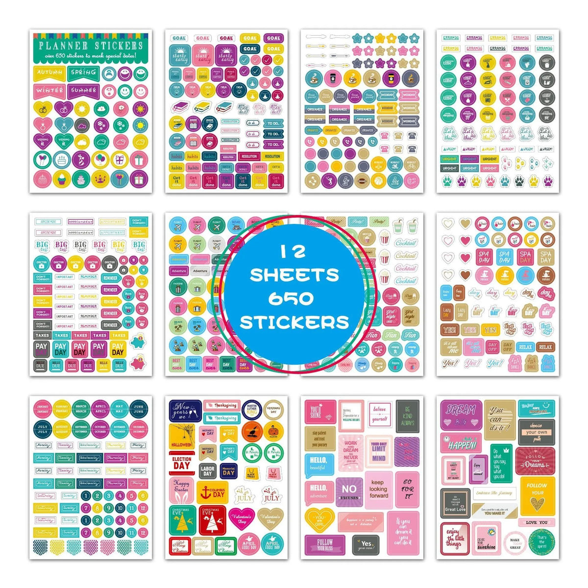 Irregular planning note stickers in Stickers B colour with copper plate sticker material and 0.13mm thickness