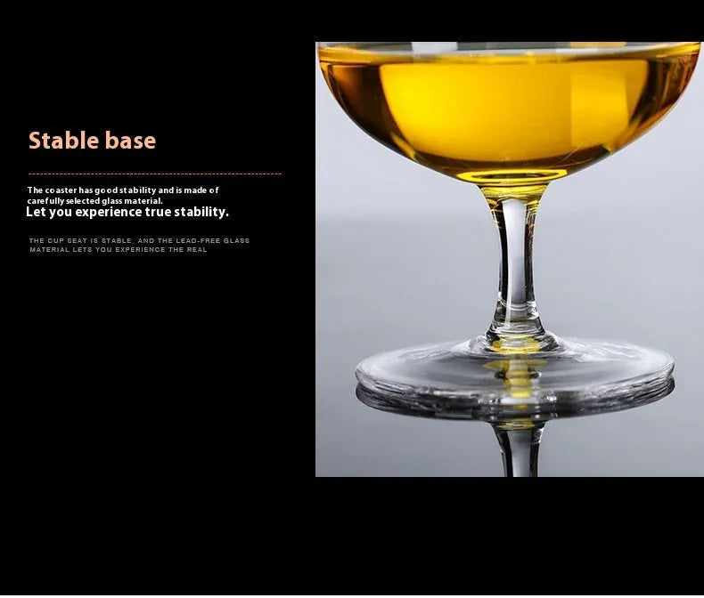 440ml low foot spirits glass with simple Nordic style, made from glass for brandy and wine