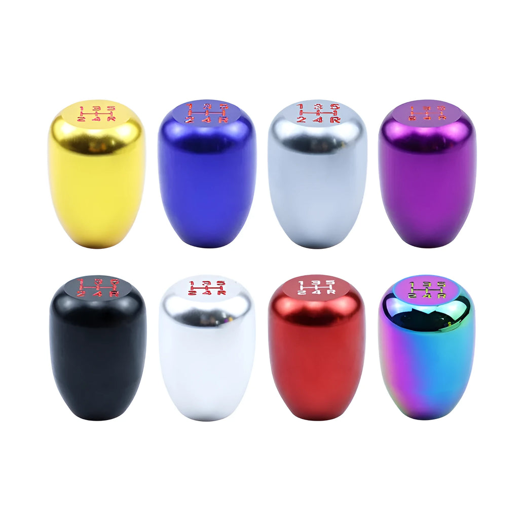 Universal manual car gear shift knob replacement kit with three rubber sleeves and aluminium alloy fitting sleeve