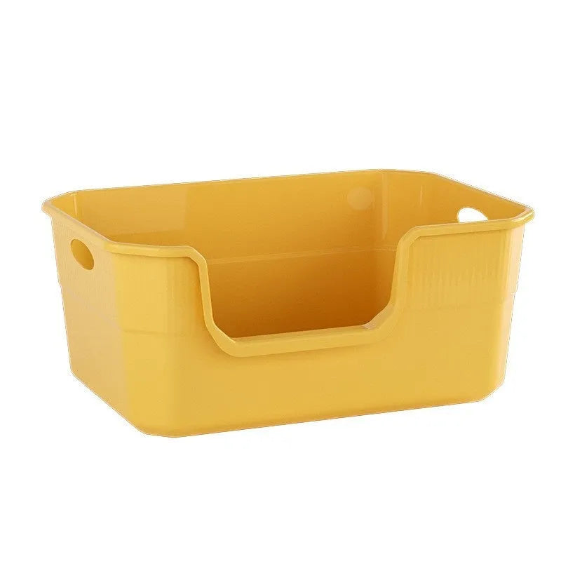 Oversized splash-proof cat litter box in chosen colour with free extra-large scoop