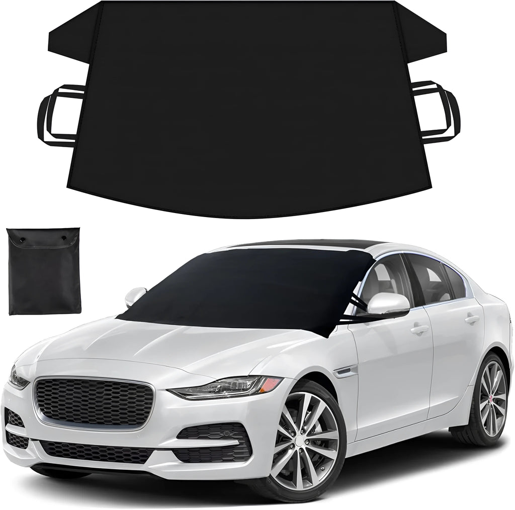 Car front and rear windshield snow-proof cover made of thick aluminum foil in solid colour
