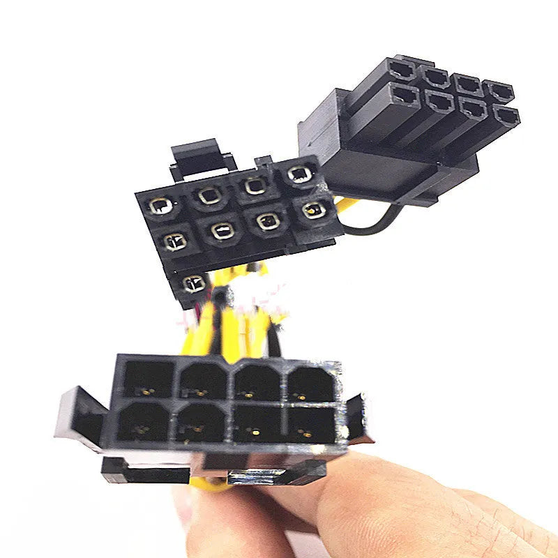 8-pin to dual 8-pin graphics card power extension cable with 21cm oxygen-free copper wiring