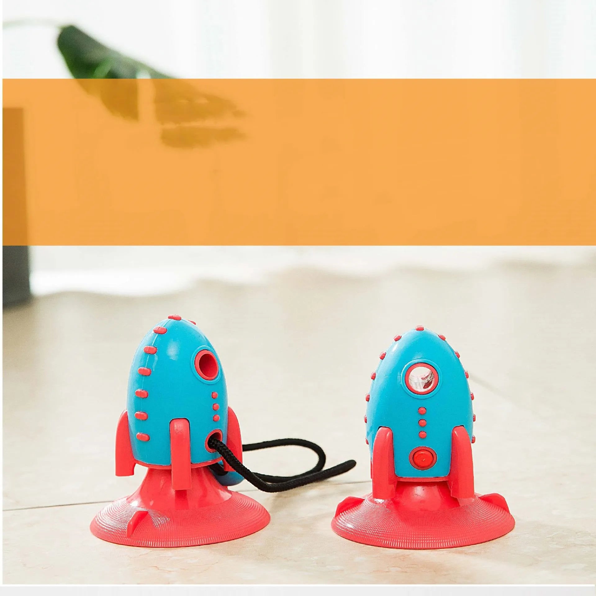 Rocket Dog Toys silicone dog bite toy with molar bumps, 200g weight, pink colour
