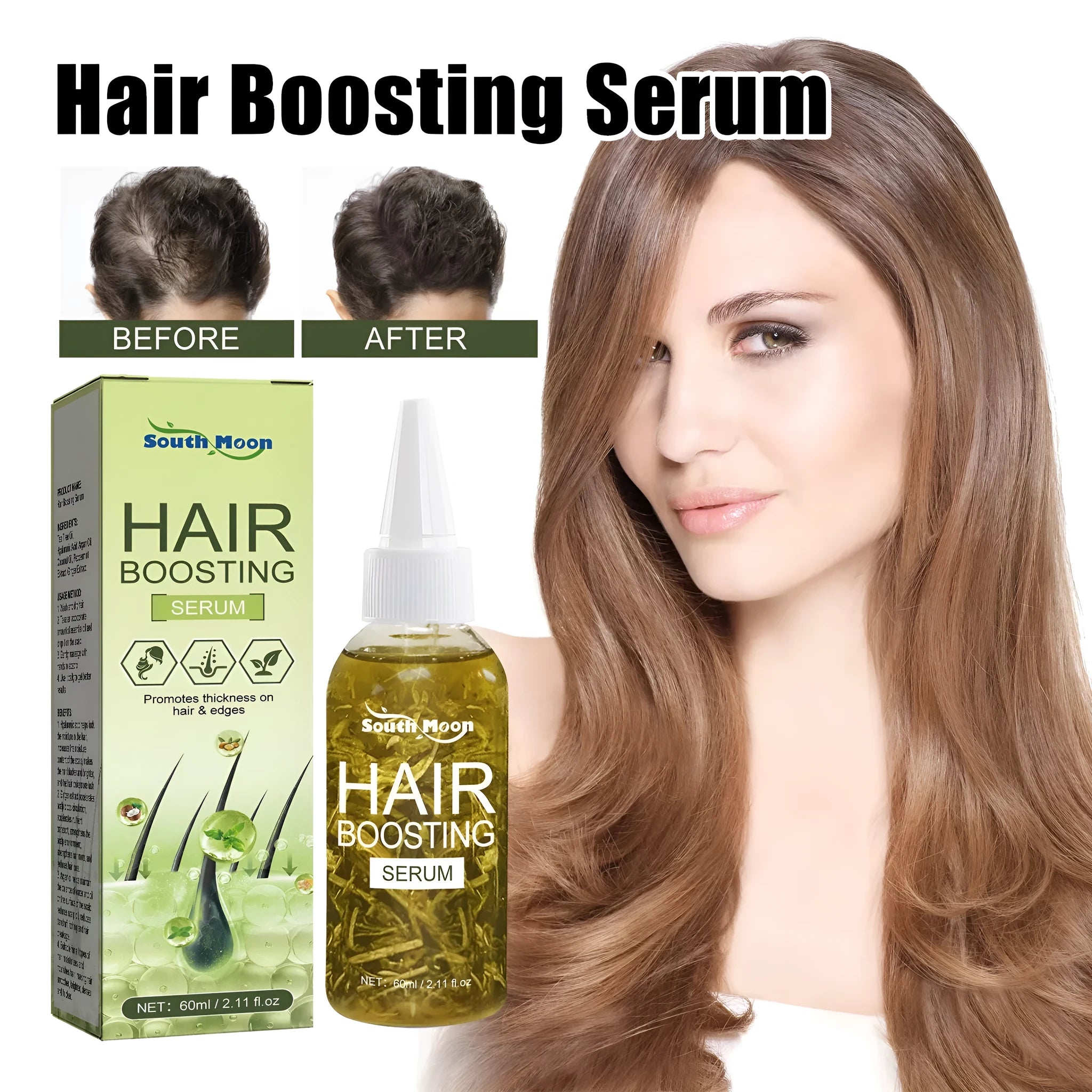 60ml bottle of anti-fall repair hair oil for dry hair treatment and moisturising